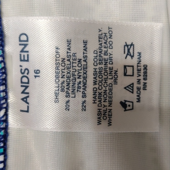 Lands'End women's plus size high waisted bikini bottoms - Picture 2 of 4